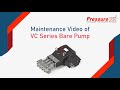 Maintenance of vc series high pressure plunger pump  pressurejet