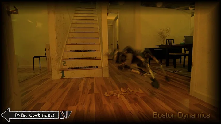 Robot doggo does a frighten (meme)