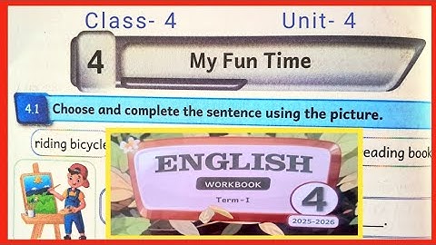My Fun Time, English workbook answers term1