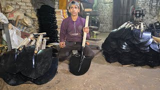 Process Of Making Strongest Shovels | Wooden And Steel Combination Under Very Skilled Hands..!!