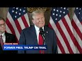 Trump hush money trial judge affirms access hollywood tape cant be played jury selection begins