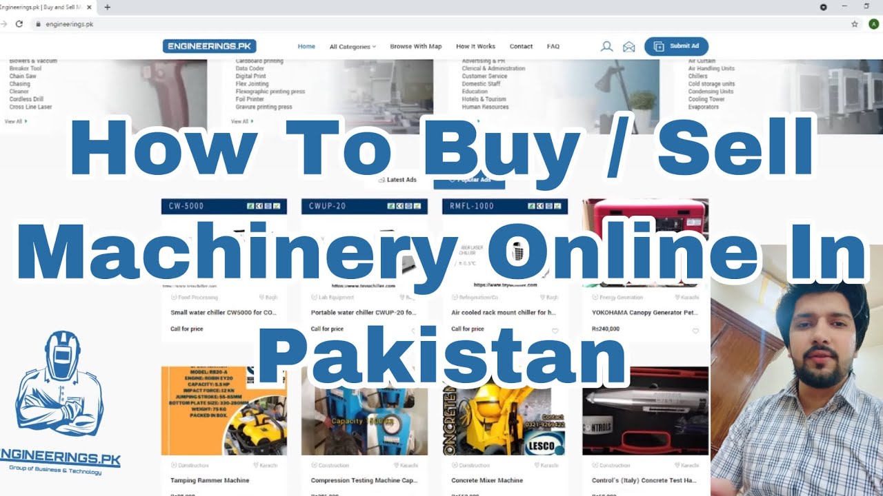 How to buy / sell machinery online EngineeringsPk YouTube