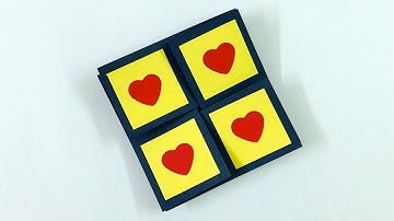 Twist and Fold Card | Twist and Turn Card | Napkin Fold Card | Square Fold Card | Scrapbook Idea