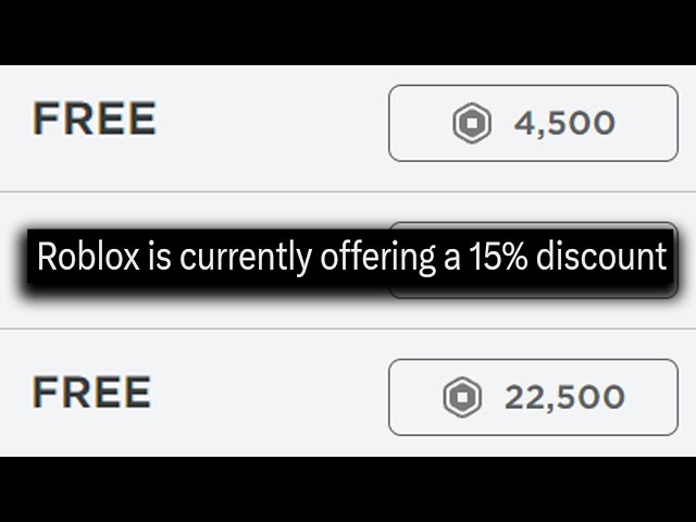 Robux Discounts