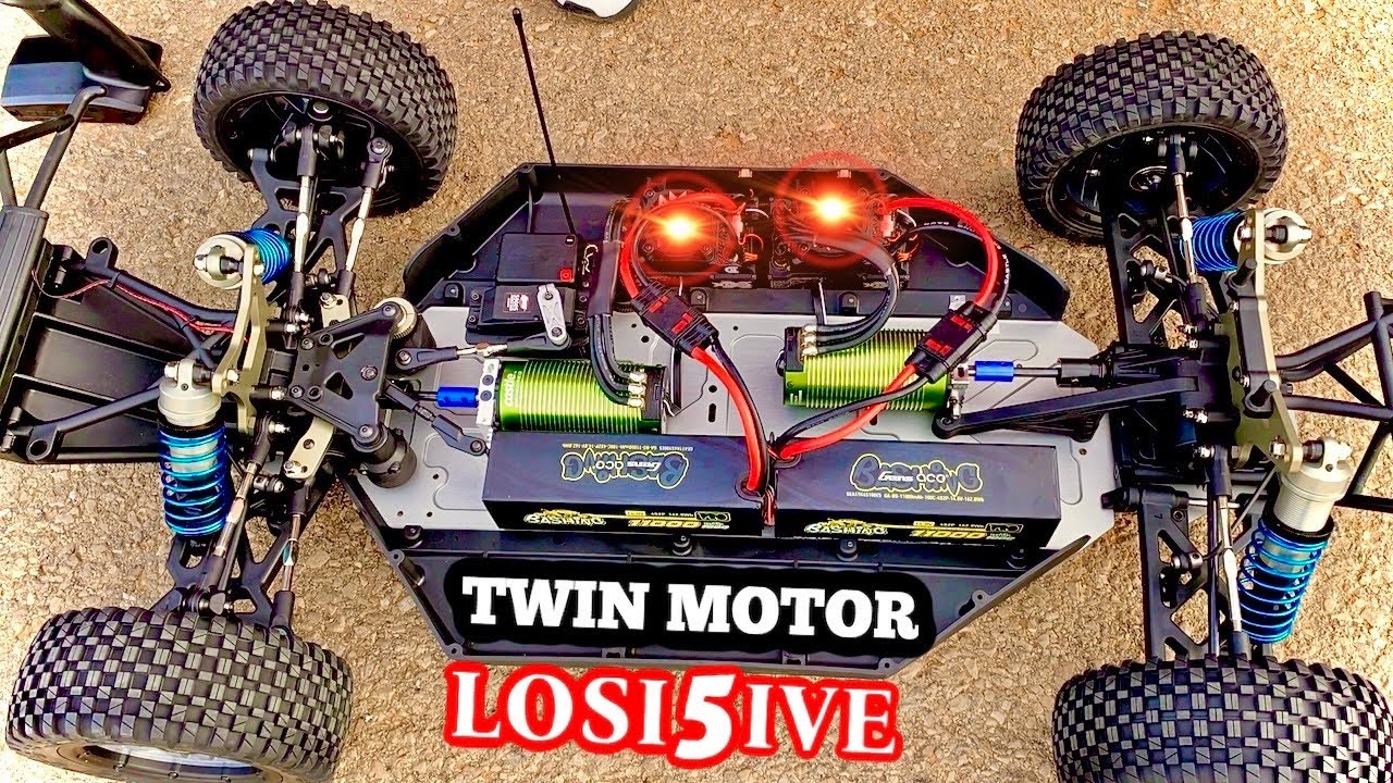 Rc Car With Two 25HP Motors   Losi 5ive
