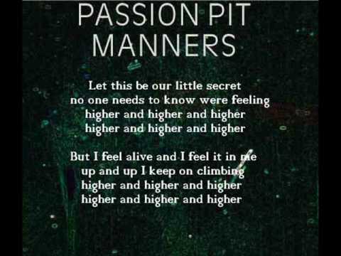 Passion Pit - Little Secrets (Manners) with lyrics