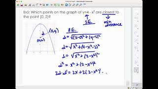 AP Calculus Optimization Ex 5