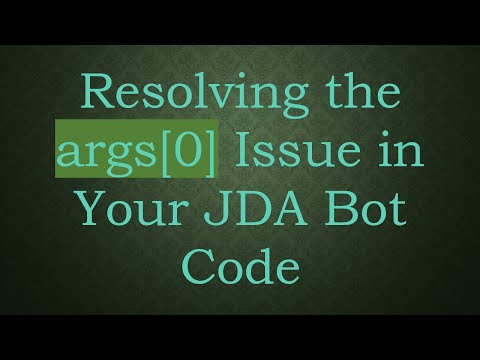 Resolving the args[0]