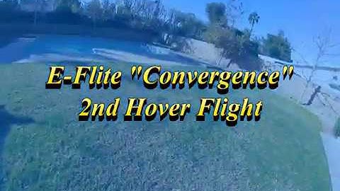 E Flite Convergence 2nd Hover Flight in Wind