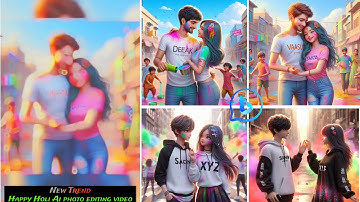 Create A Viral Holi Ai Name Images and videos| Happy Holi prompts |Bing Image Creator Tutorial Free
