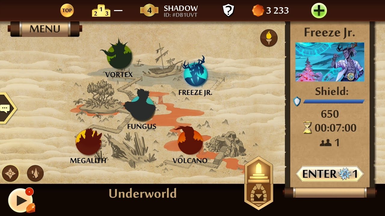 Shadow fight 2- Underworld ||Christmas event boss Freeze Jr. raid, new battle pass||