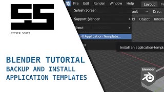 Blender backup and install application template screenshot 2
