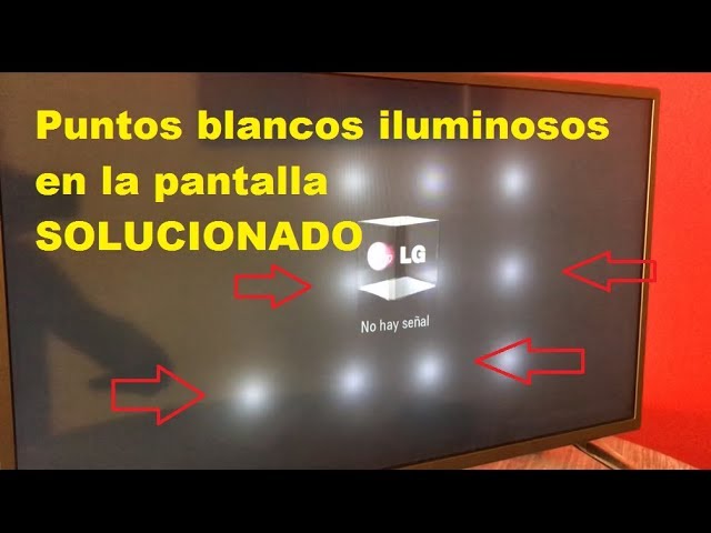 Por qué salen puntos blancos en el televisor y cómo quitarlos?