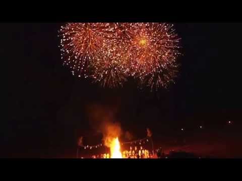 Wakakusa Yamayaki festival in Nara, Japan 2015