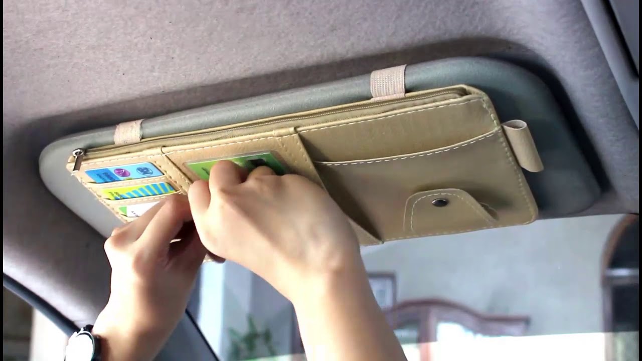Multifunctional Business Leather Car Storage Bag