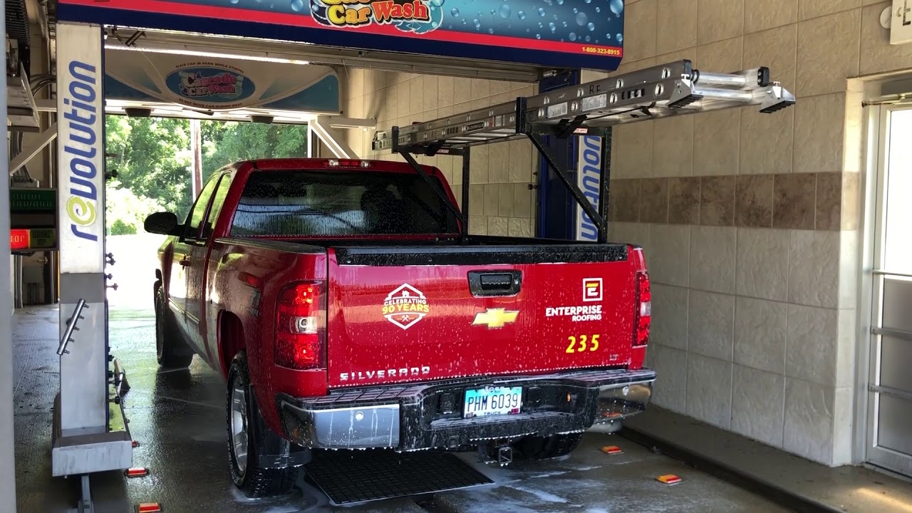 Ladder Vehicle Washing Cascade Car Wash - Long Ladder on a Truck - YouTube