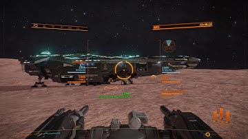 Elite Dangerous, SRV turret retracting at 124m from ship