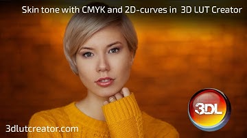 Skin tone with CMYK and 2D-curves in 3D LUT Creator