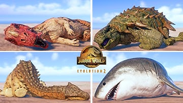 EVERY SINGLE DINOSAUR GETS RAGDOLLED IN JWE2! (ALL 122 SPECIES)