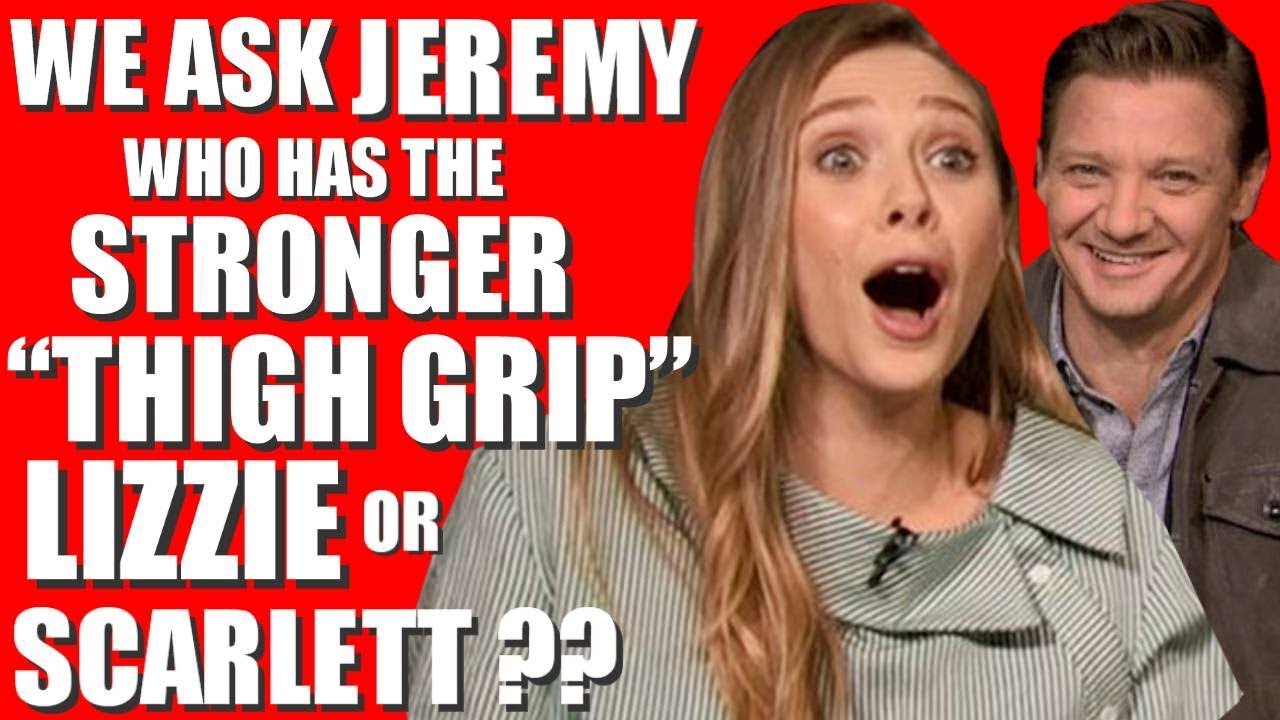 ELIZABETH OLSEN INTERVIEW gets CRAZY with JEREMY RENNER for WIND RIVER