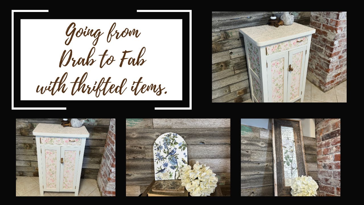 Going from Drab to Fab with Thrifted Items!