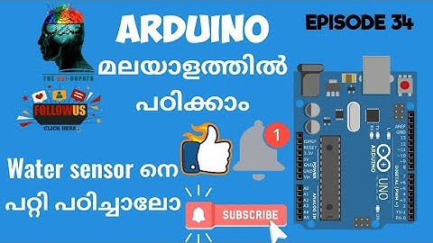Episode 34- Basics of Arduino_Water sensor (Malayalam)