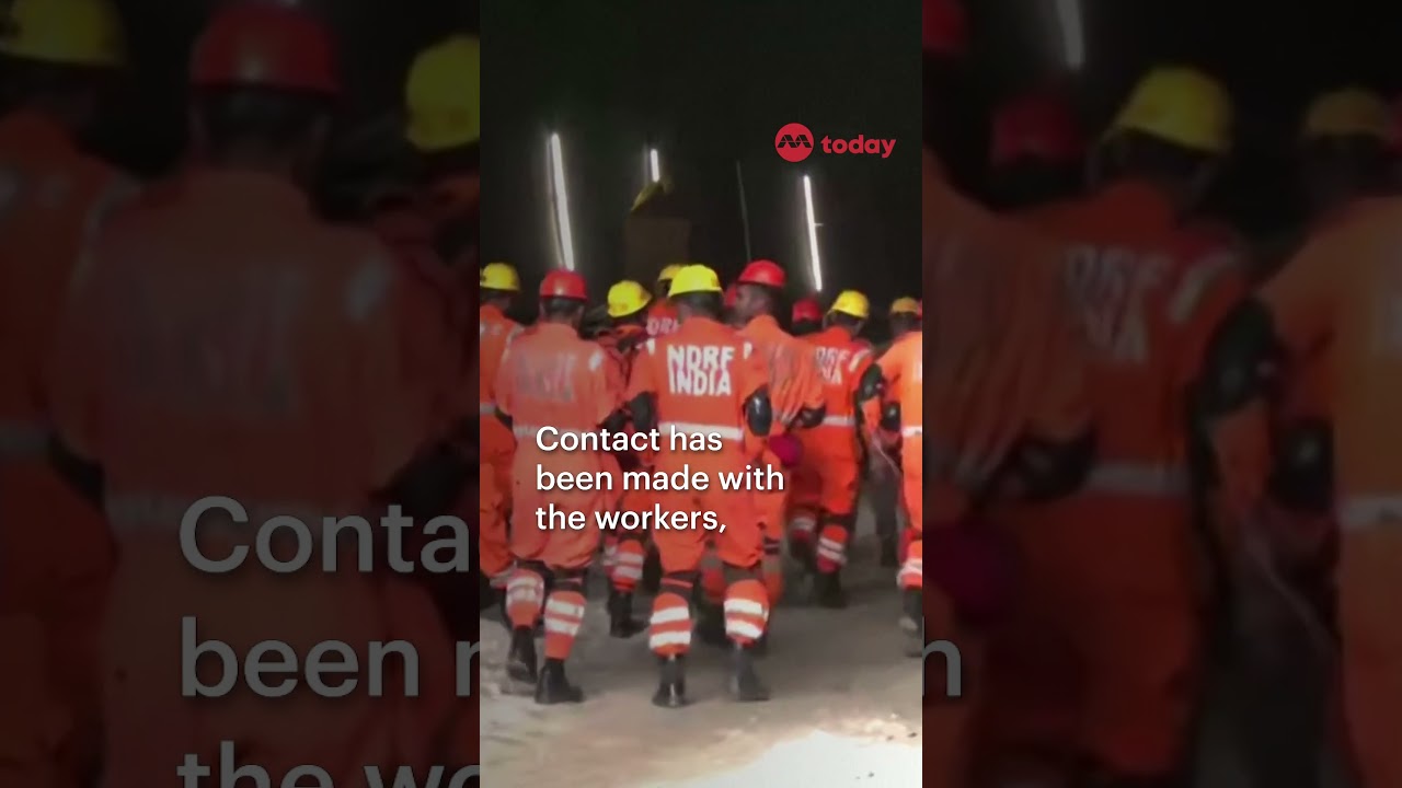 ⛑️ Indian rescuers battle to save 40 workers trapped in collapsed tunnel