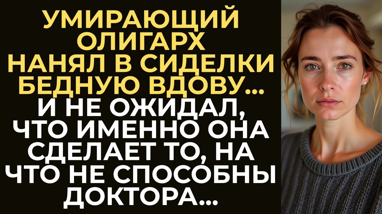 Олигарх, утративший надежду на выздоровление, нанял сиделкой бедную вдову. Но то, что она сделала...