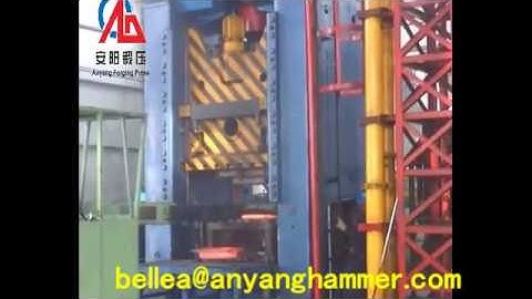 product railway forgings by hydraulic close die forging hammer and rail bound charging manipulator i