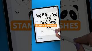Day 1/30 Create Stamp Brushes in Procreate🐼#procreatetutorial #procreate #procreatetips