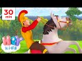 My Horsey Song, and more Animal Songs for Kids ! 🐴 | HeyKids Nursery Rhymes