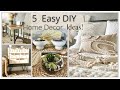 5 Home Decor: Ikea furniture hacks, Concrete & glass planters, pipe Iron table | asmr diy home decor