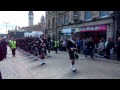 Argyll and Sutherland Highlanders (5 Scots) marching through Paisley June 2013