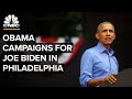 Former President Obama speaks in Philadelphia for Biden-Harris campaign — 10/21/2020