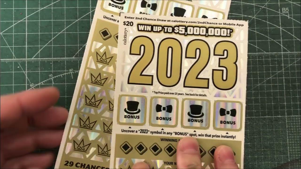 Win on 2023 New 20 CA Lottery Scratchers YouTube