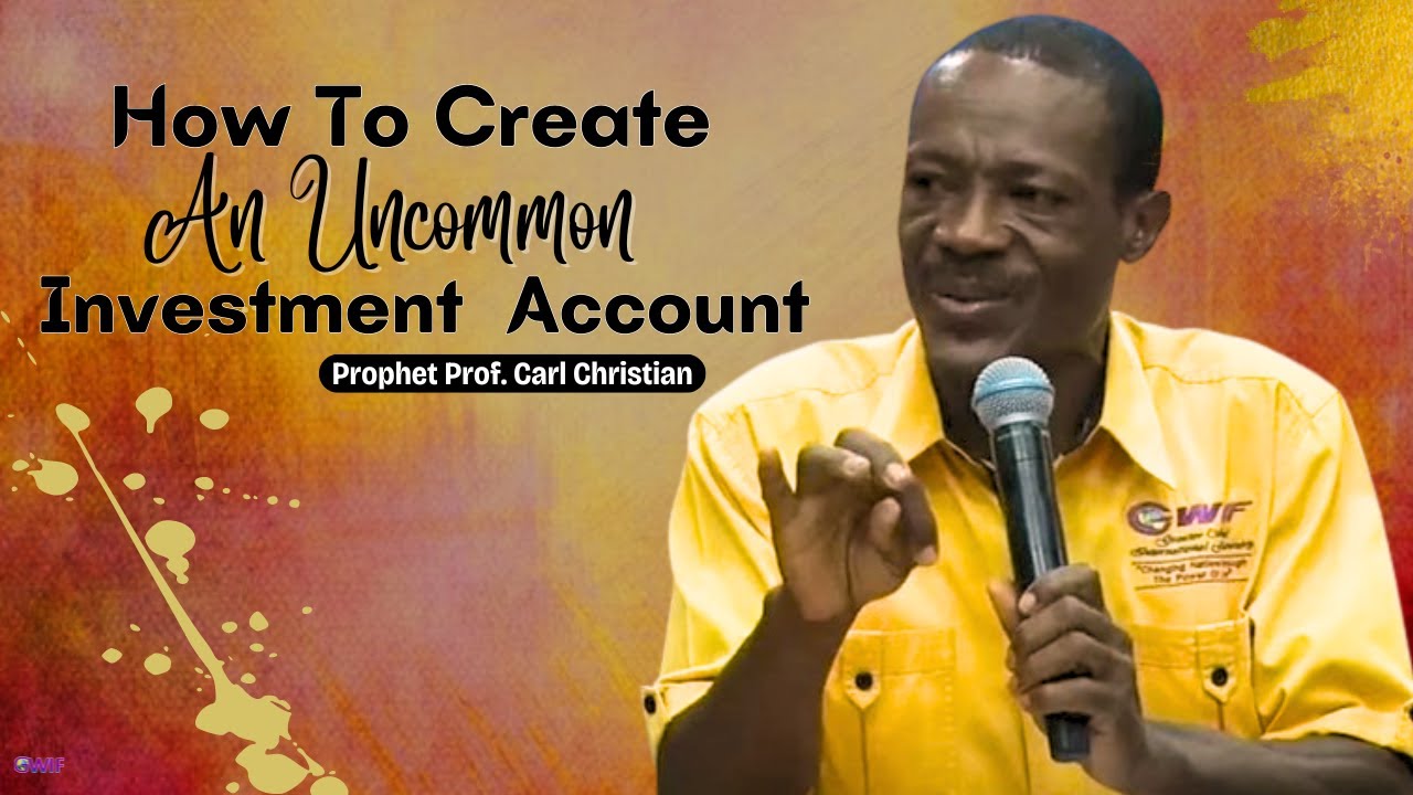 How To Create An Investment Account Prophet Carl Christian
