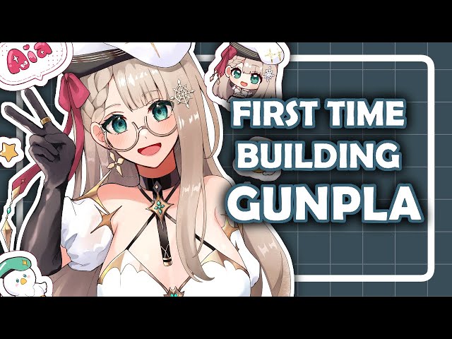【HANDCAM】 FIRST TIME BUILDING GUNPLA! 【NIJISANJI EN | Aia Amare 】のサムネイル