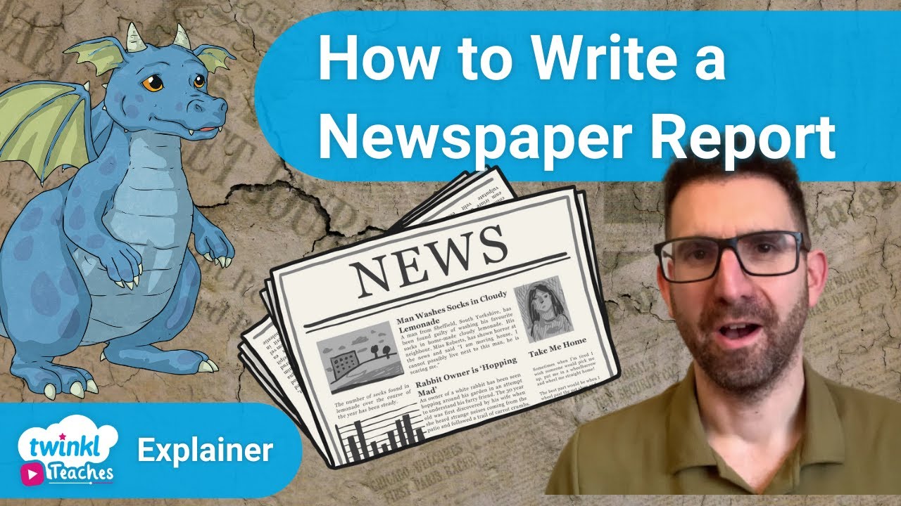 how to write a fictional newspaper article