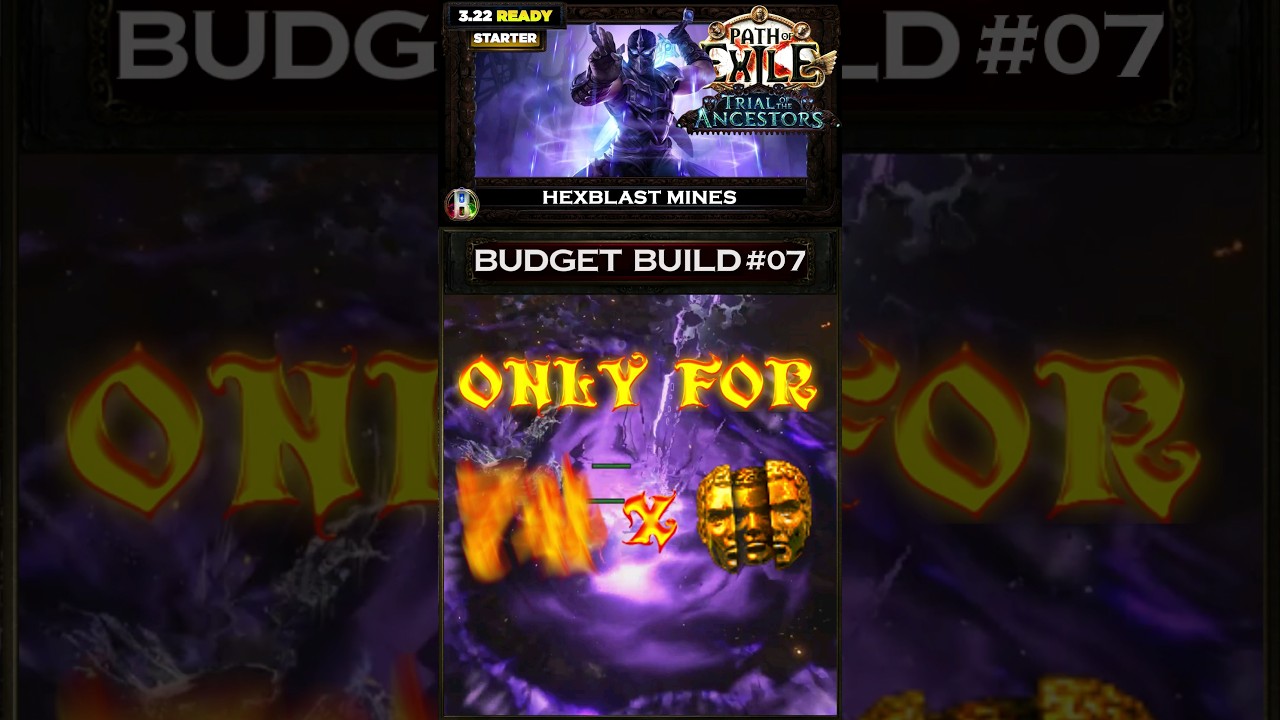BUDGET BUILD #07 - PATH OF EXILE TRIAL OF THE ANCESTORS #shorts #pathofexile #poebuilds