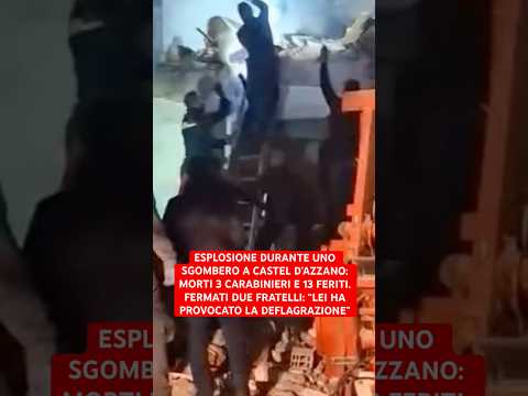 MORTI 3 CARABINIERI E 13 FERITI, DURANTE SGOMBERO A CASTEL D’AZZANO: FERMATI DUE FRATELLI