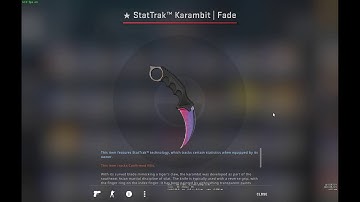 STAT TRAK Karambit Fade FN CSGO UNBOXING