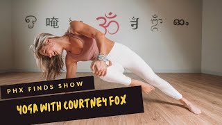 Yoga with Courtney Fox who shares how to stay on track in your New Year's resolution. by Phx Finds Show 339 views 1 year ago 6 minutes, 10 seconds