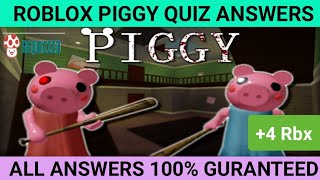 Roblox Piggy Character Challenge Quiz Answers Score 100%