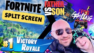 FORTNITE - Father and Son Split Screen Battle!