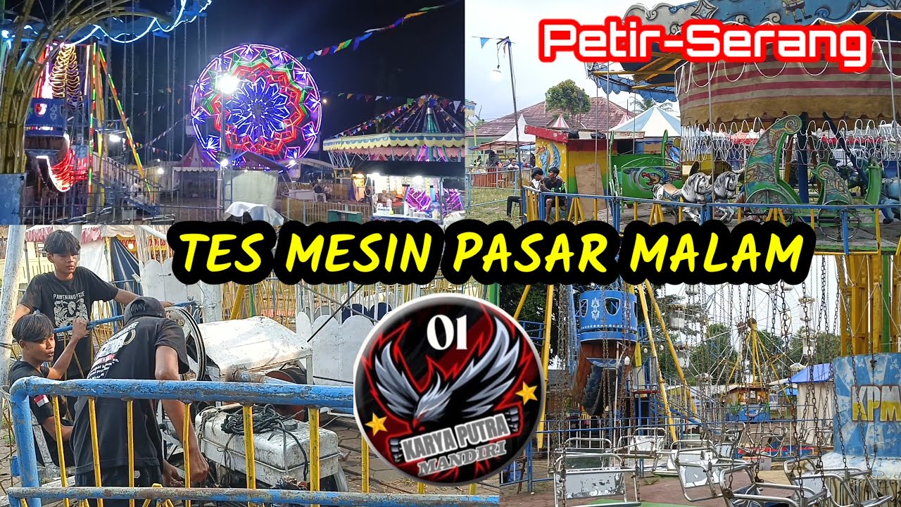 Tes mesin pasar malam disambut gerimis || #hiburanrakyat ‎⁨@agusroychannel⁩