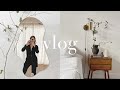 VLOG: Decorating with Branches, Hemming without Sewing & Laundry Closet Updates