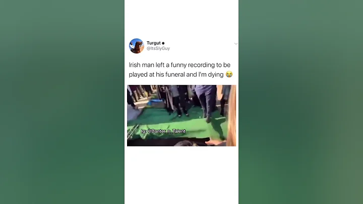 Irish Man Leaves Funny Recording For His Funeral