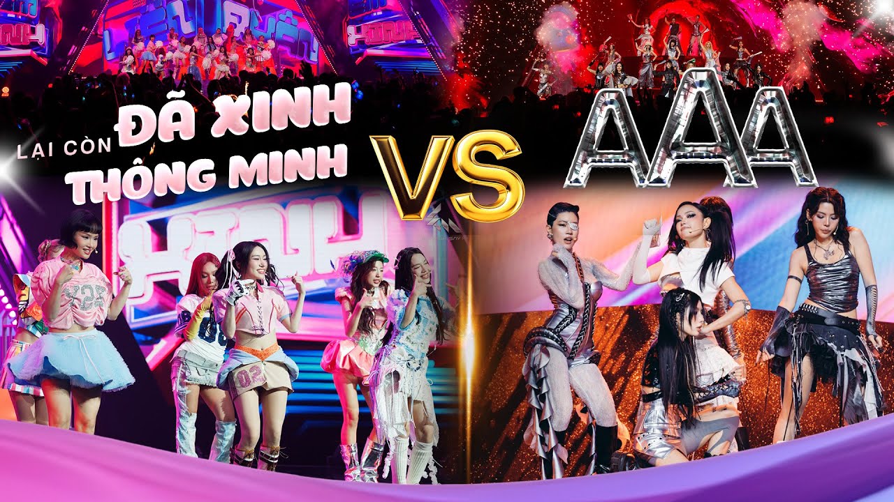 Liên quân 1 - Liên Quân 2 đối đầu, sân khấu rực cháy với ĐÃ XINH LẠI CÒN THÔNG MINH - AAA