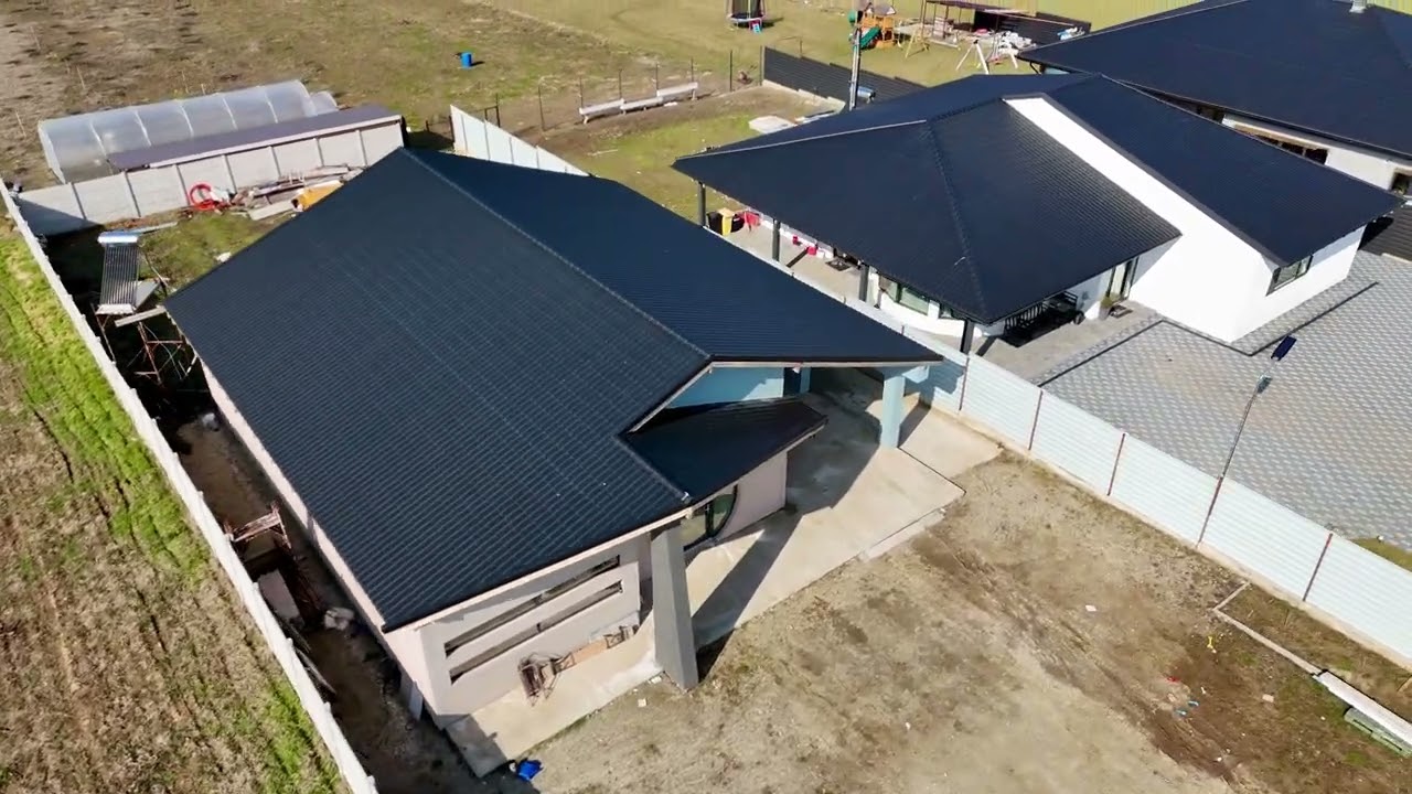 🏠 Tigla metalica model Clasic ATTICA – Negru Mat RAL 9005