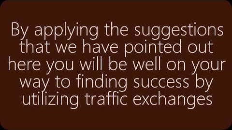 How To Use Traffic Exchanges The Profitable Way